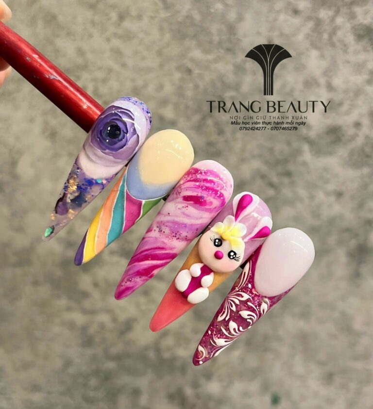Trang Beauty - Đào tạo nail và nối mi chuyên nghiệp 8 Mẫu nail học viên