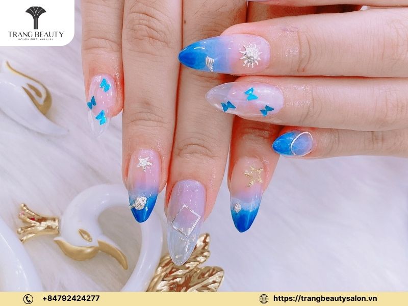 Mẫu nail Ombre cực xinh