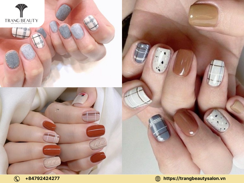 Mẫu nail đẹp chụp ảnh cưới với những hoa văn đơn giản và nhẹ nhàng