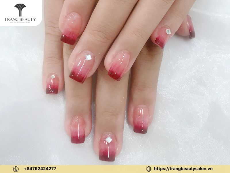 Mẫu nail đắp bột đẹp đơn giản