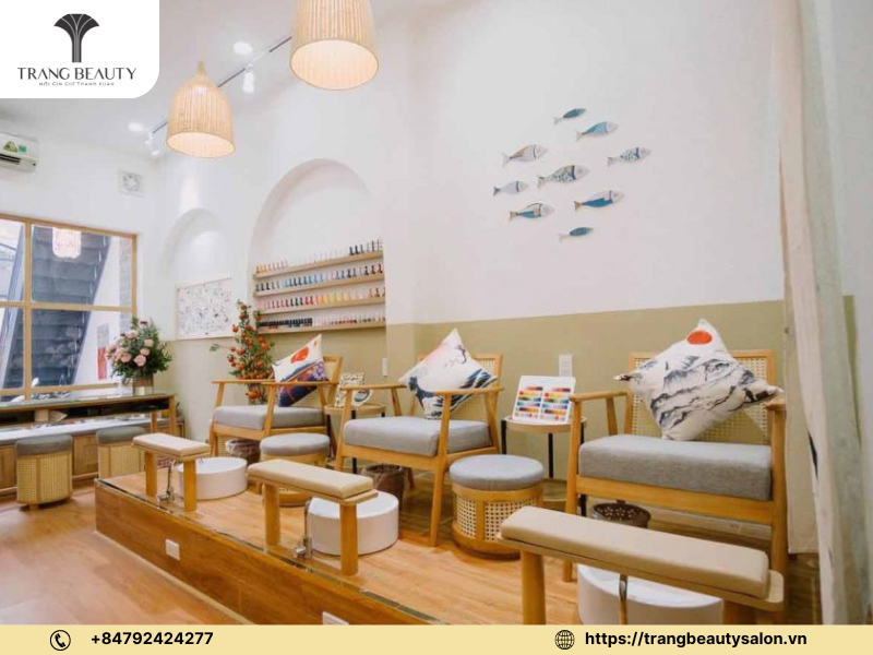 Mẫu tiệm nail nhỏ đơn giản theo style Hàn Quốc