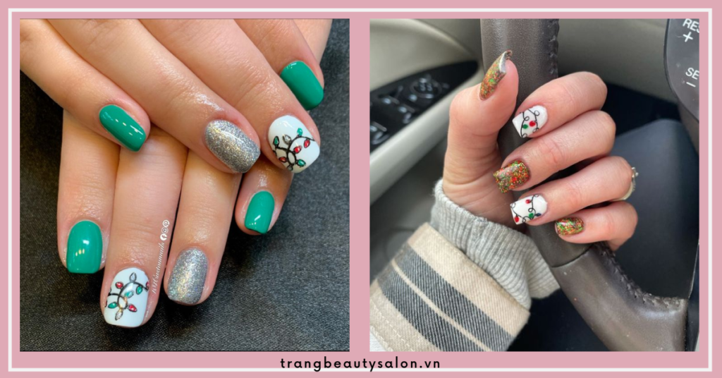 Hình ảnh dây đèn đầy màu sắc và mới lạ. Kết hợp cùng nhiều gam màu khác cũng đều giúp đôi tay nổi bật giữa đám đông