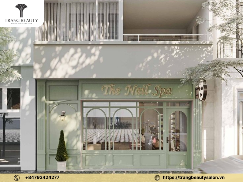 Thiết kế tiệm nail theo phong cách tân cổ điển