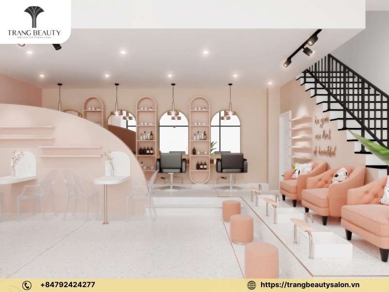 Thiết kế tiệm nail theo phong cách sang trọng (Luxury)