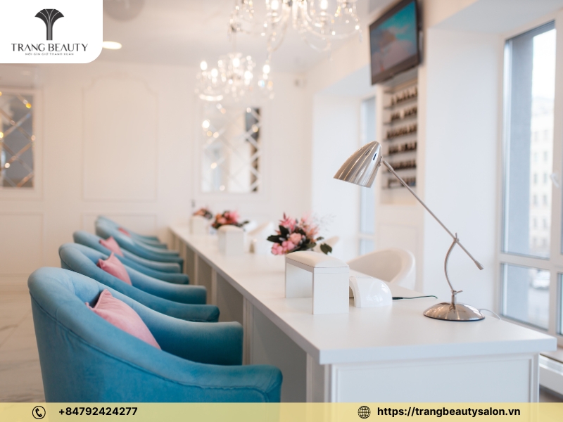 Thiết kế tiệm nail theo phong cách hiện đại
